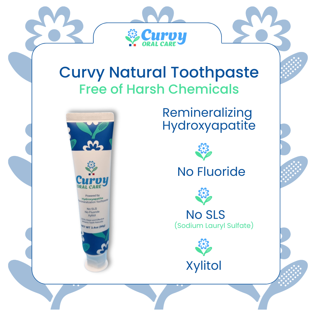 Curvy Natural Toothpaste - powered by hydroxyapatite