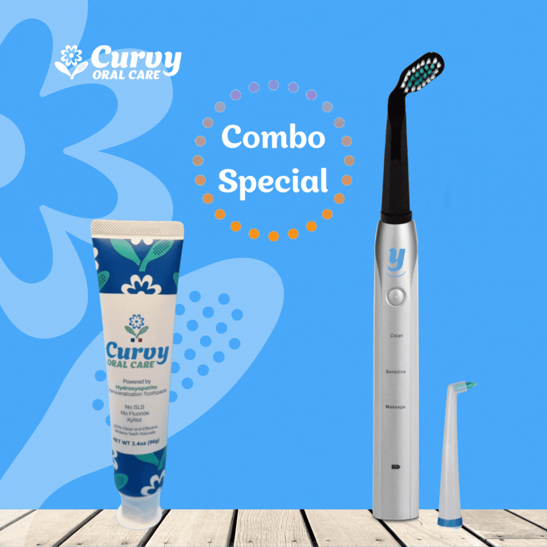 Combo Y Sonic Toothrbsuh + Curvy Toothpaste + EVA Travel Case