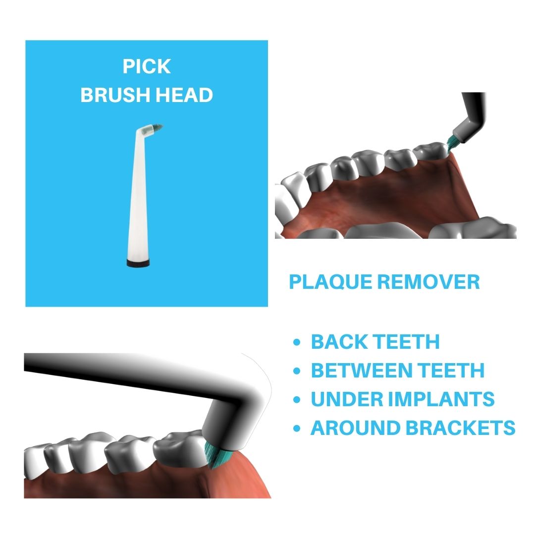 Combo Y EMF-Free Angled Sonic Toothrbsuh + 2-Pack Brush Heads + 1 Travel Case + 1 Toothpaste