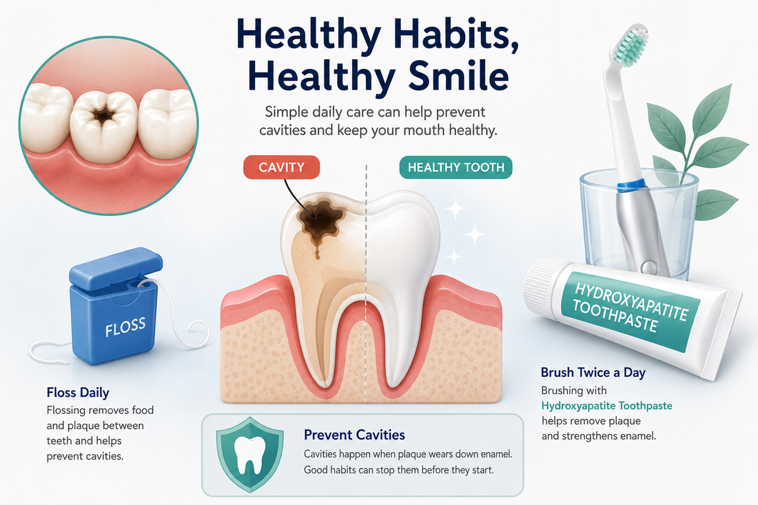 healthy habits, healthy smile. how to prevent cavities and gum inflammation 