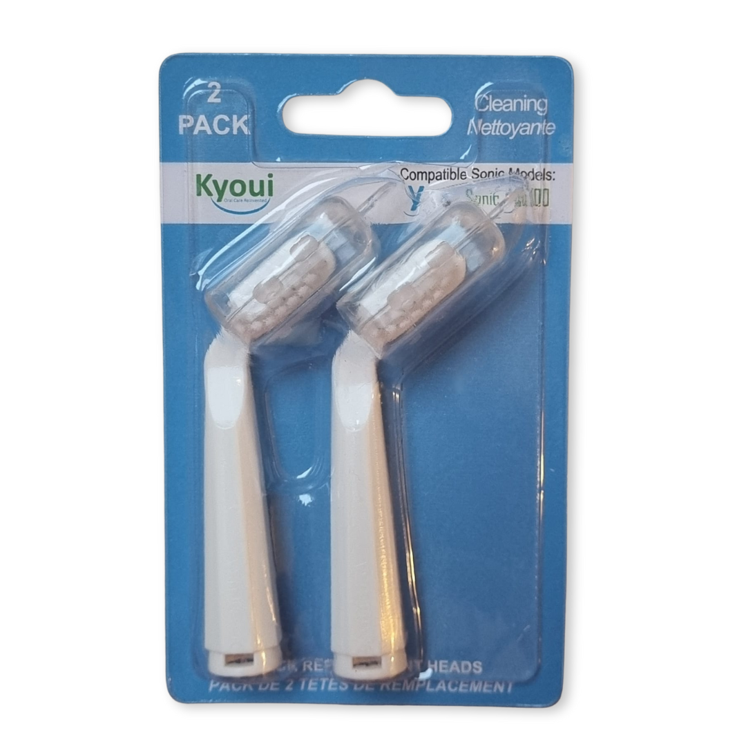 Replacement Toothbrush Heads Perio White (Pack of 2)