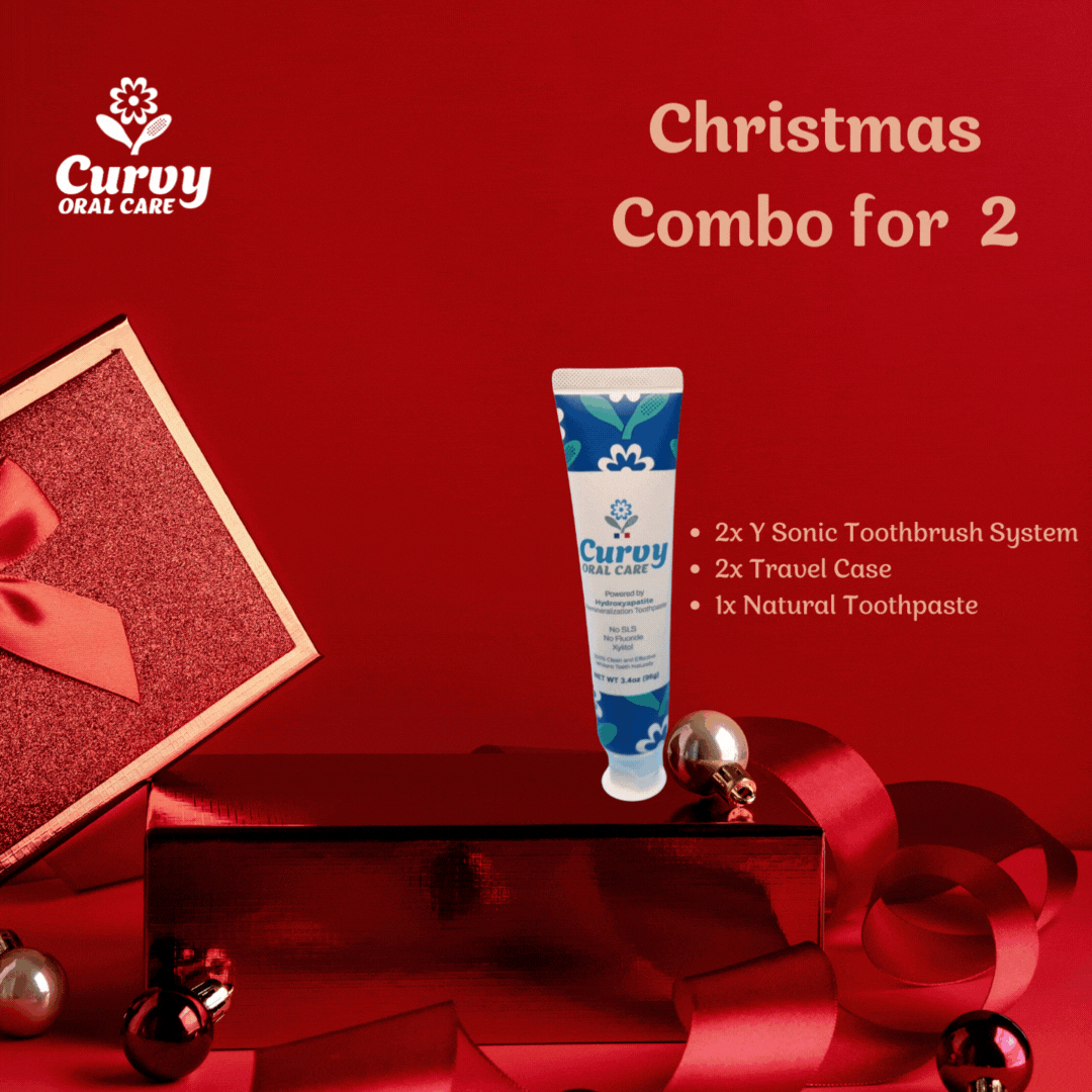 2 x Combo Y Sonic Toothrbsuh + 1 Curvy Toothpaste + 2 Travel Cases XMAS25