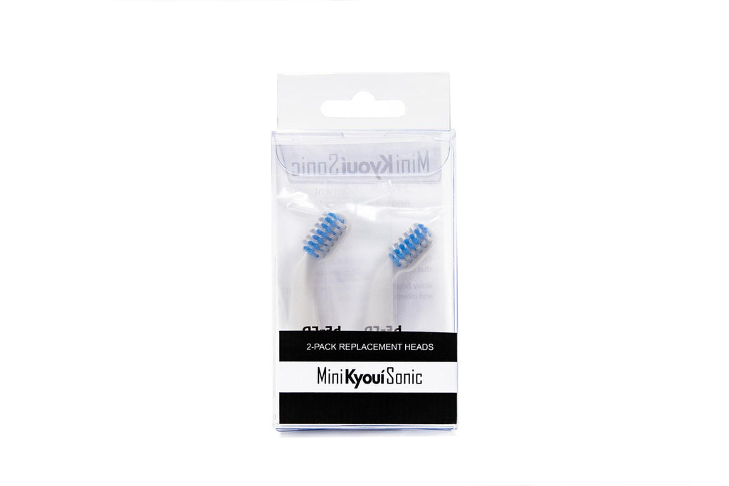 Kyoui Replacement Toothbrush Heads for Mini Sonic for KIDS (Pack of 2) - Kyoui
